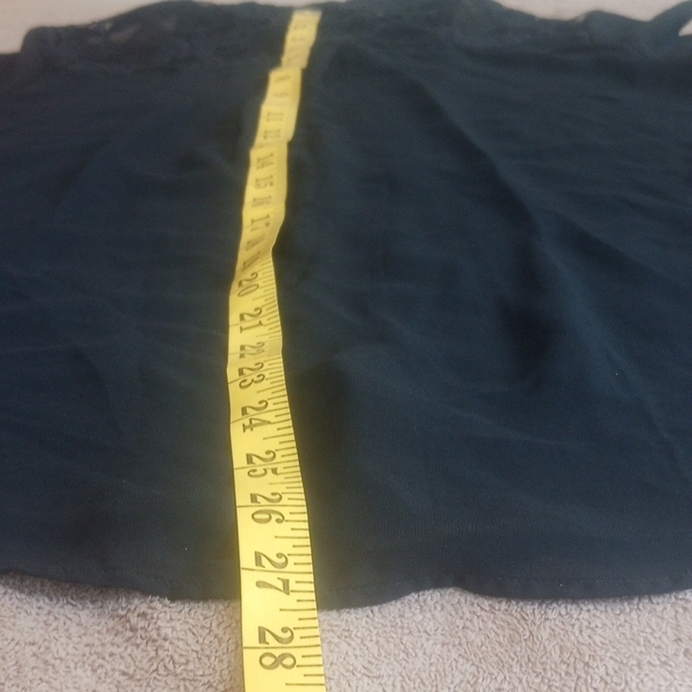Forever 21 Black Blouce & Lace Top Longsleeves Sz L - Picture 10 of 10
